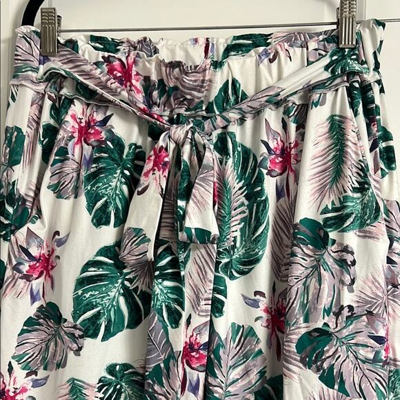 Wish Tropical Print Wide Leg Pants | Size XL - Picture 5 of 7